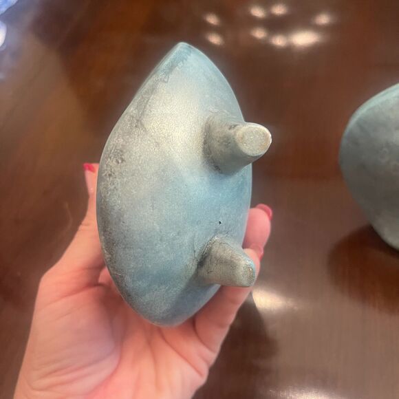 VTG Mexican Handmade Pottery Set Owl Figurines Folk Art Decor Boho Southwestern - Picture 8 of 14